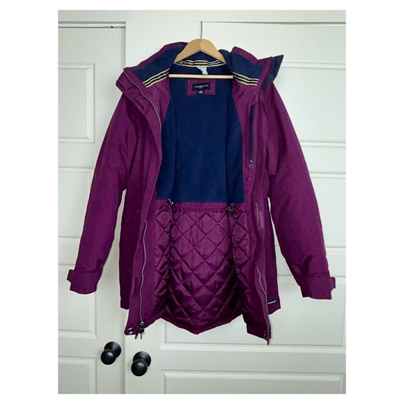 Lands' End Purple Squall Jacket - Picture 2 of 9